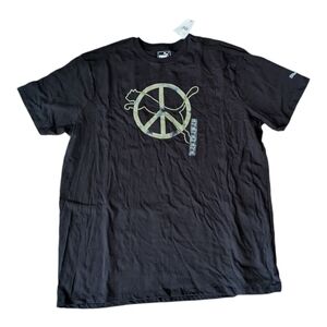 Puma International Peace ✌️ Tee Size XL Black